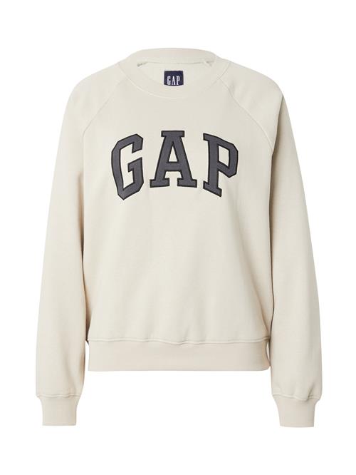 Se GAP Sweatshirt 'HOLIDAY'  beige / mørkegrå / sort ved About You