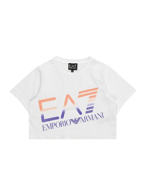 Se EA7 Emporio Armani Bluser & t-shirts  blå / orange / hvid ved About You