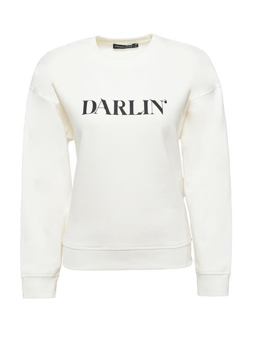 Se FRESHLIONS Sweatshirt ' DARLIN '  creme / sort ved About You