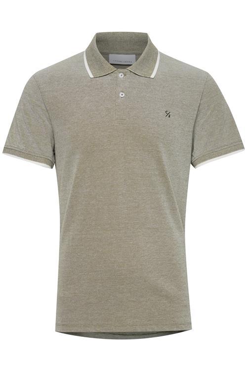 Casual Friday Bluser & t-shirts 'Tristan'  oliven / hvid