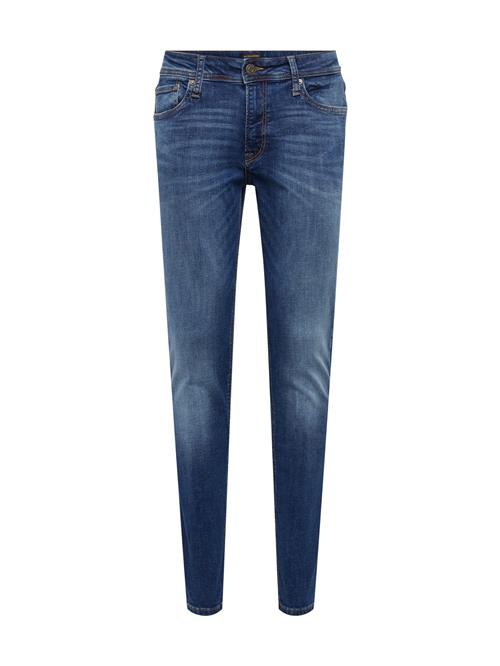 JACK & JONES Jeans 'JJLiam'  mørkeblå / lysebrun