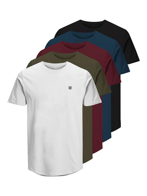 JACK & JONES Bluser & t-shirts 'Brody'  navy / khaki / vinrød / sort / hvid