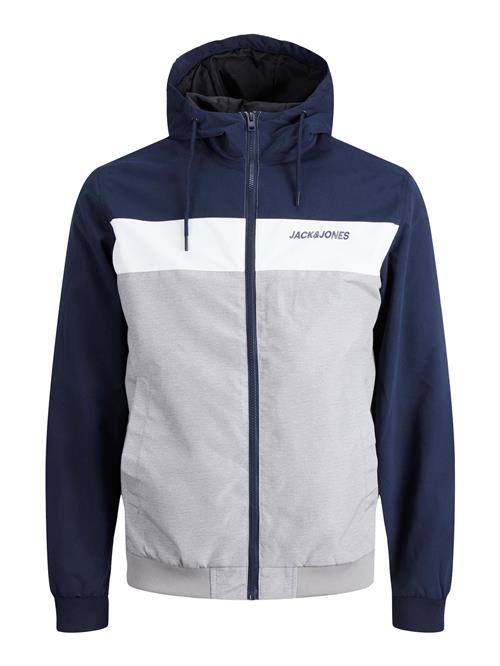 JACK & JONES Overgangsjakke 'Rush'  navy / grå-meleret / hvid