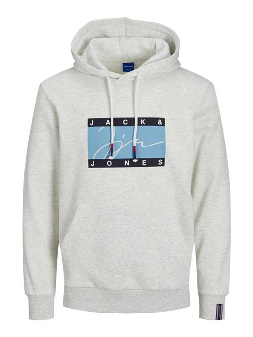 JACK & JONES Sweatshirt 'Josh'  navy / røgblå / hvid / hvid-meleret