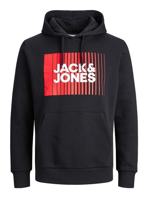 JACK & JONES Sweatshirt  pastelrød / sort / hvid