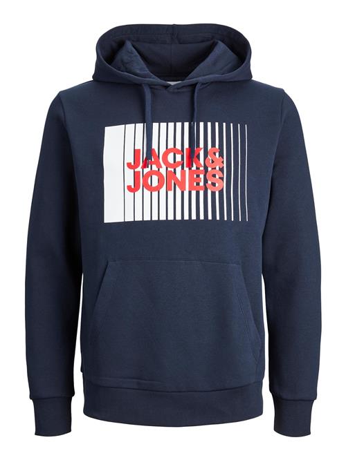 Se JACK & JONES Sweatshirt  marin / brandrød / hvid ved About You