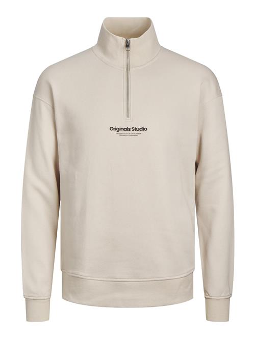 JACK & JONES Sweatshirt 'Vesterbro'  beige / sort