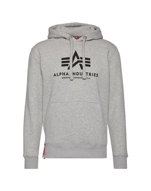 ALPHA INDUSTRIES Sweatshirt  grå-meleret / blodrød / sort