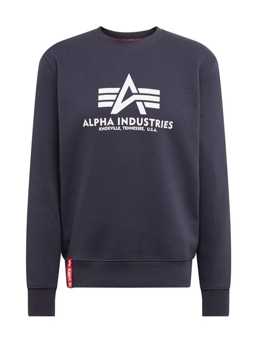 ALPHA INDUSTRIES Sweatshirt  marin / rød / hvid