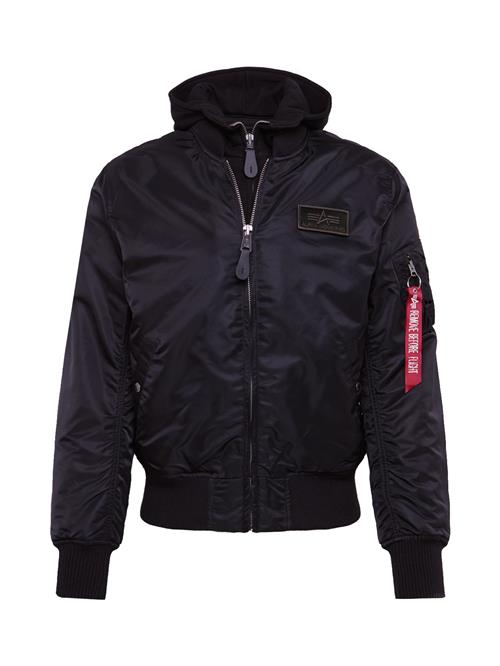 ALPHA INDUSTRIES Overgangsjakke 'MA-1 D-Tec'  sort