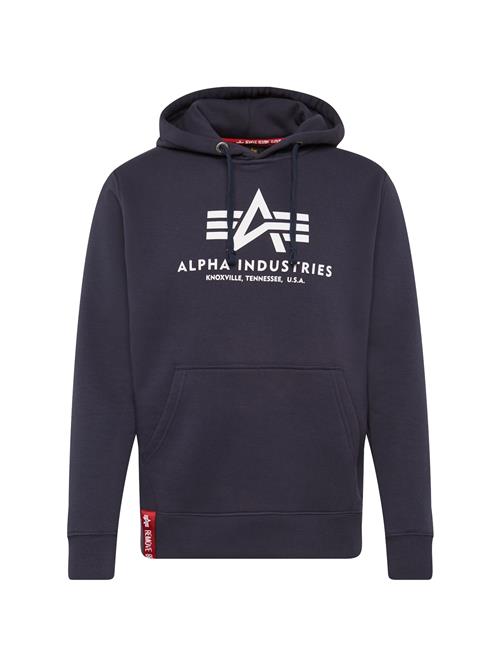 Se ALPHA INDUSTRIES Sweatshirt  marin / rød / naturhvid ved About You