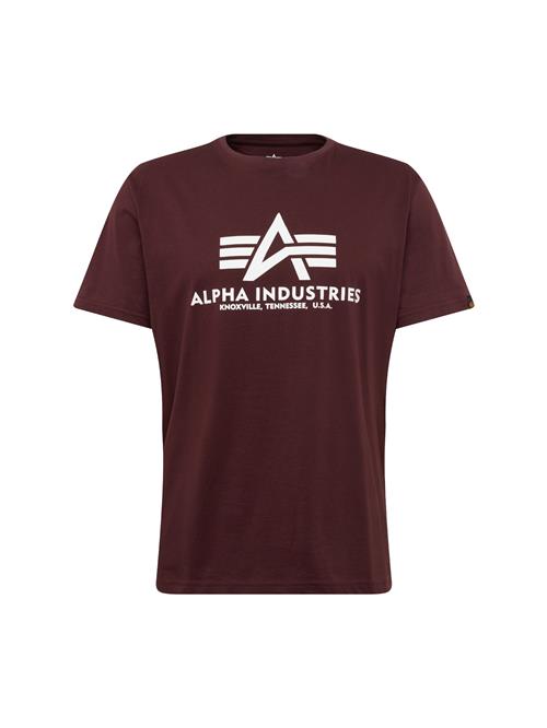 ALPHA INDUSTRIES Bluser & t-shirts  vinrød / hvid