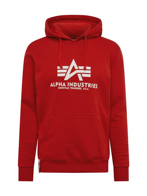 ALPHA INDUSTRIES Sweatshirt  rød / hvid