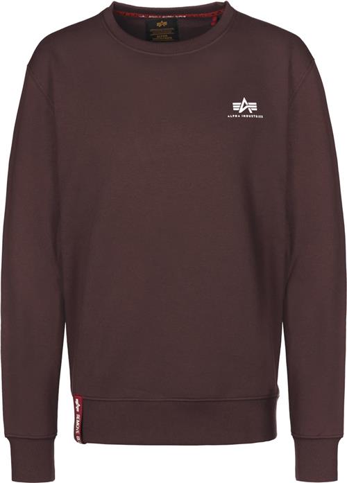 ALPHA INDUSTRIES Sweatshirt  brun / hvid