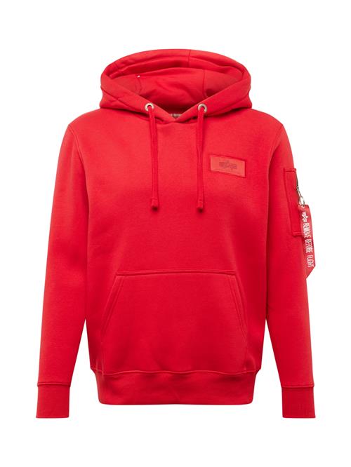 ALPHA INDUSTRIES Sweatshirt  rød / hvid