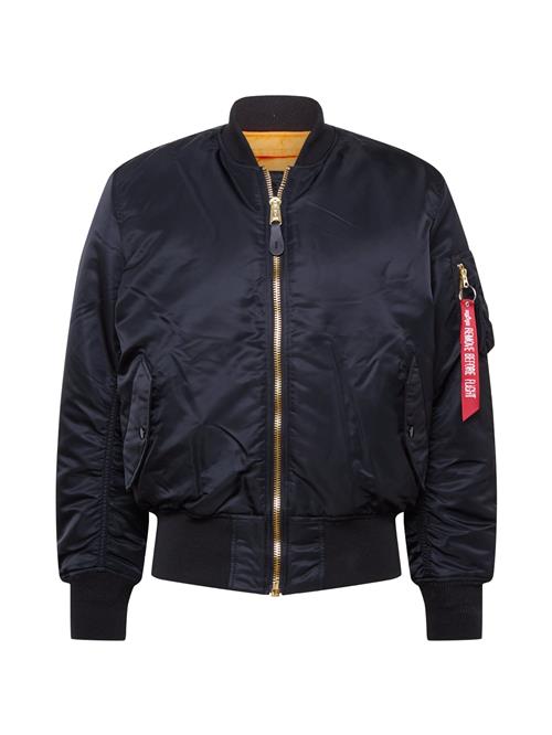 ALPHA INDUSTRIES Overgangsjakke 'MA-1'  sort