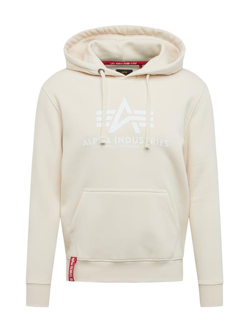 ALPHA INDUSTRIES Sweatshirt  creme / hvid