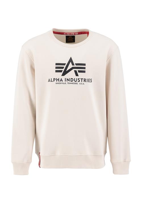 Se ALPHA INDUSTRIES Sweatshirt  sort / hvid ved About You