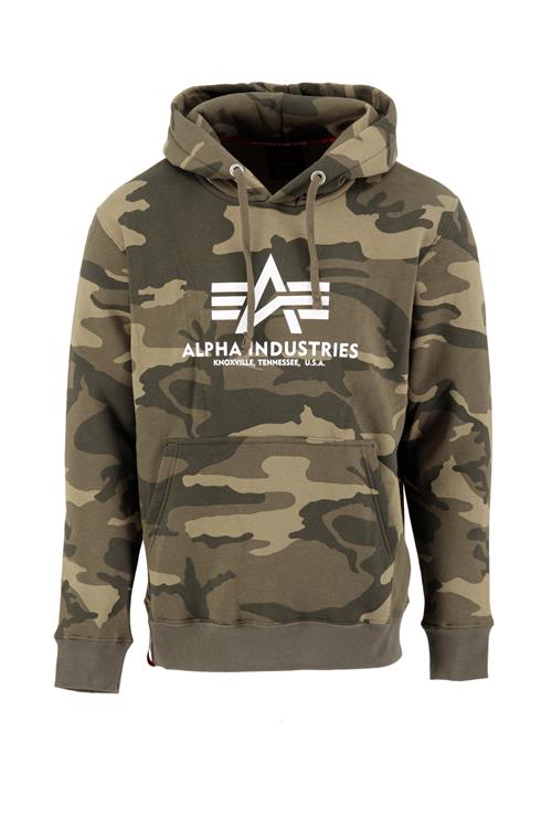 Se ALPHA INDUSTRIES Sweatshirt  brun / oliven / hvid ved About You