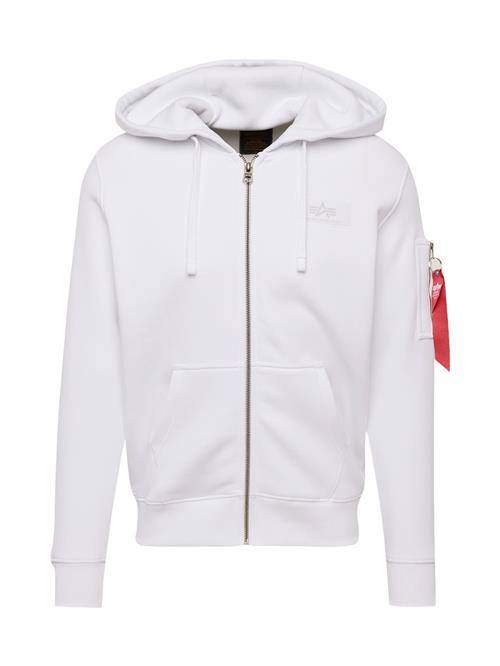 Se ALPHA INDUSTRIES Sweatjakke  sort / hvid ved About You