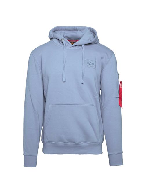 Se ALPHA INDUSTRIES Sweatshirt  lyseblå / rød / hvid ved About You