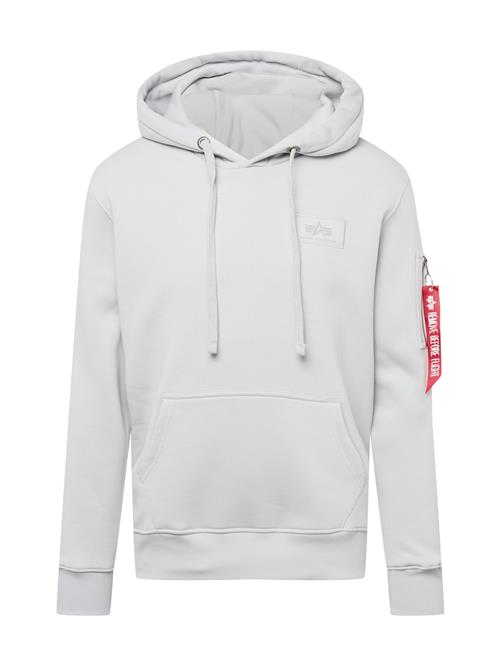 ALPHA INDUSTRIES Sweatshirt  lysegrå / rød / hvid