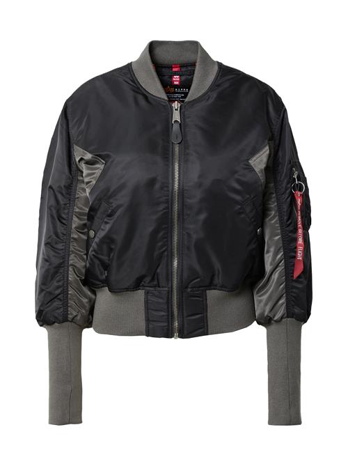 ALPHA INDUSTRIES Overgangsjakke  antracit / rød / sort / hvid