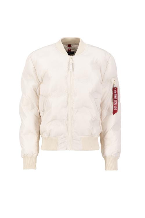 ALPHA INDUSTRIES Overgangsjakke 'MA-1'  rød / hvid / naturhvid