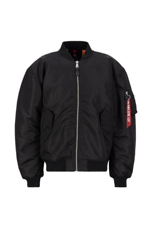 ALPHA INDUSTRIES Overgangsjakke 'MA-1 CS'  blodrød / sort