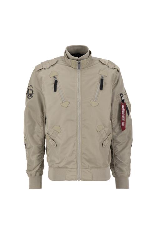 ALPHA INDUSTRIES Overgangsjakke 'Falcon II'  sand / rød / sort