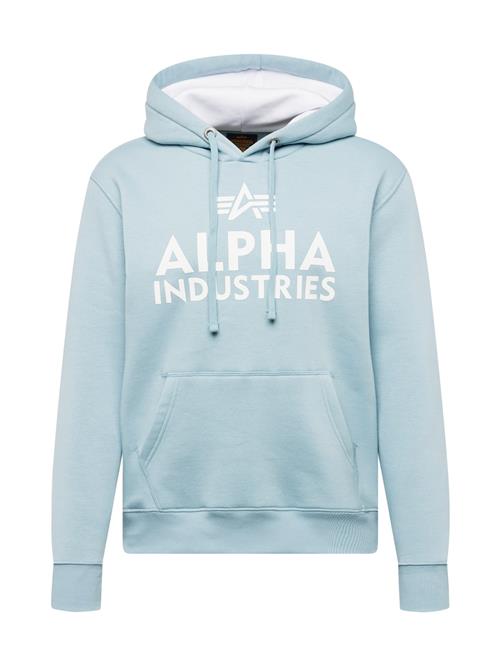 ALPHA INDUSTRIES Sweatshirt  basalgrå / hvid