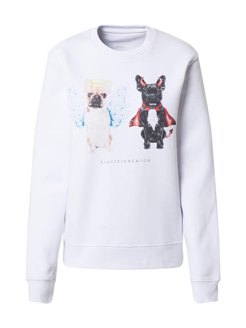 Se EINSTEIN & NEWTON Sweatshirt 'Good Dogs Klara Geist'  blandingsfarvet / hvid ved About You