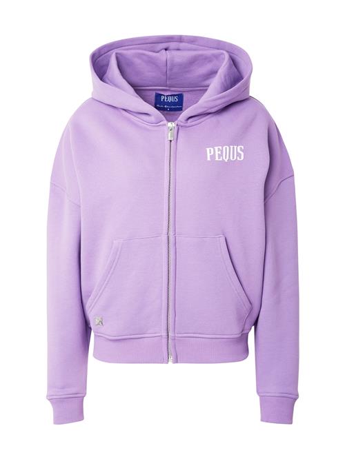 Pequs Sweatjakke  lavendel / hvid