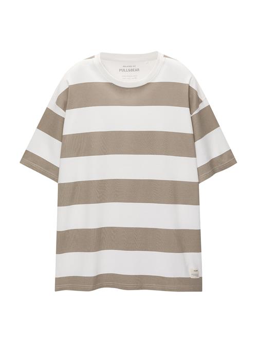 Pull&Bear Bluser & t-shirts  mørkebeige / offwhite