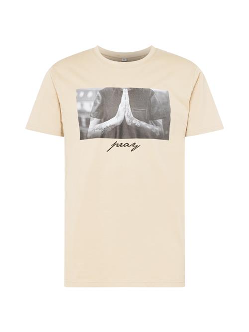 Mister Tee Bluser & t-shirts 'Pray'  sand / sort / hvid