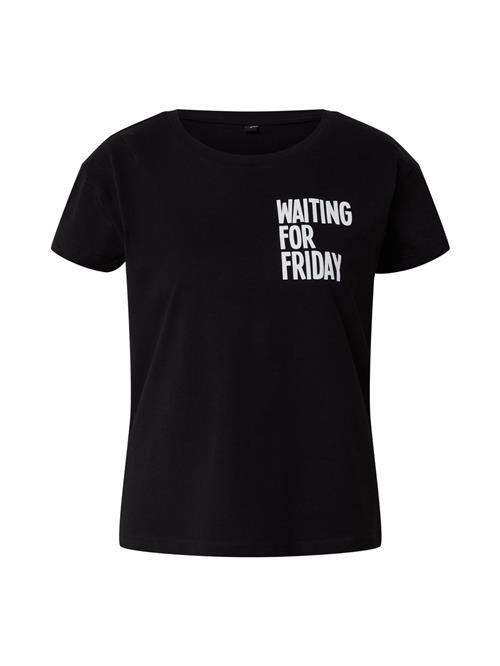 Mister Tee Shirts 'Waiting For Friday'  sort / hvid