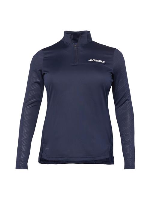 Se ADIDAS TERREX Funktionsbluse  navy / mørkegrå / hvid ved About You