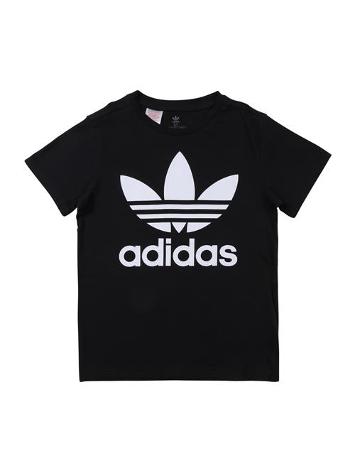 ADIDAS ORIGINALS Shirts 'Trefoil'  sort / hvid