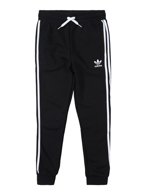 Se ADIDAS ORIGINALS Bukser 'Trefoil'  sort / hvid ved About You