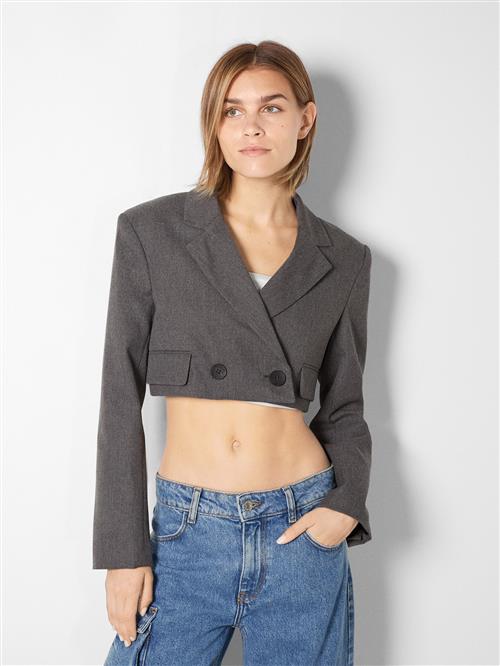 Se Bershka Blazer  mørkegrå ved About You