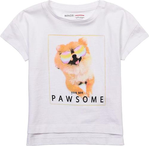 MINOTI Bluser & t-shirts 'Pawsome'  lyseorange / lys pink / sort / hvid