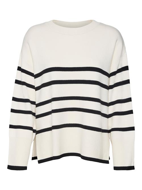 Se VERO MODA Pullover 'VMSaba'  beige / sort ved About You