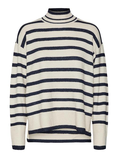 VERO MODA Pullover 'NELLY'  beige / sort