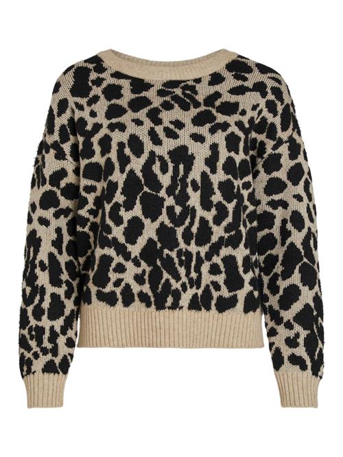 VILA Pullover 'VIRil'  beige-meleret / sort
