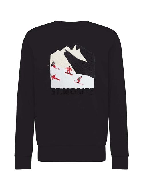 WESTMARK LONDON Sweatshirt 'Destination'  mørkerød / sort / hvid