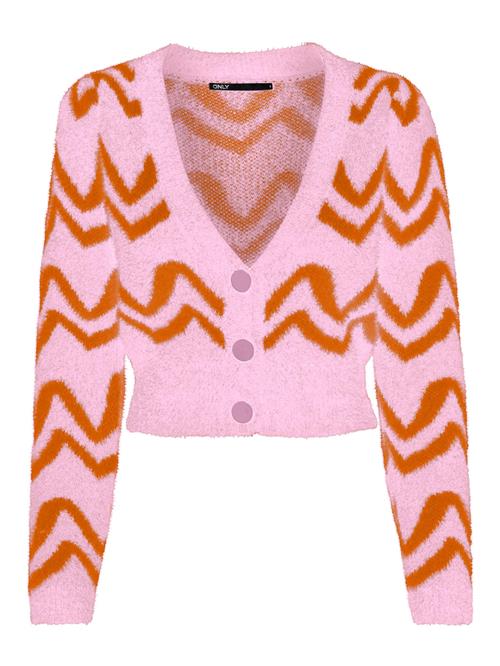 ONLY Cardigan 'PIUMO'  gammelrosa / orangerød