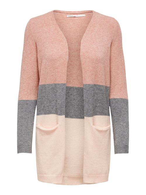 ONLY Cardigan 'ONLQueen'  grå-meleret / rosé / gammelrosa