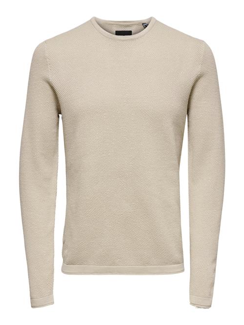 Only & Sons Pullover 'Panter'  beige