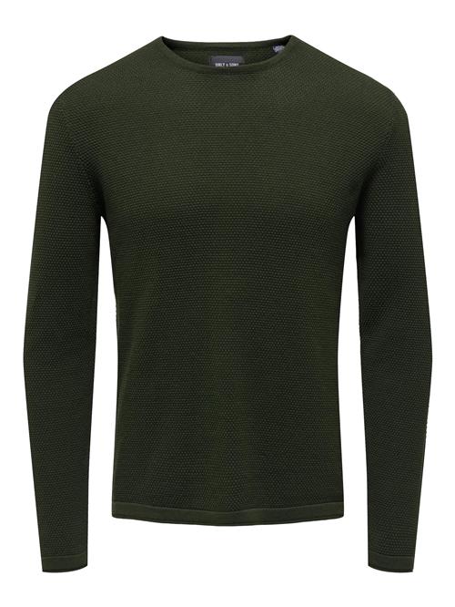 Only & Sons Pullover 'Panter'  mørkegrøn