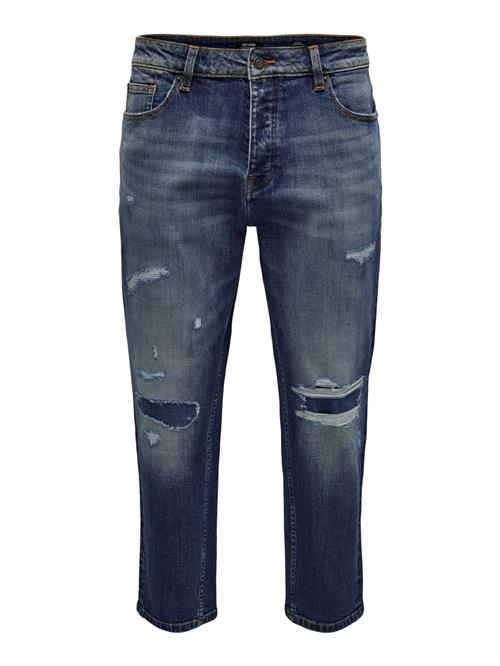 Only & Sons Jeans  mørkeblå / brun